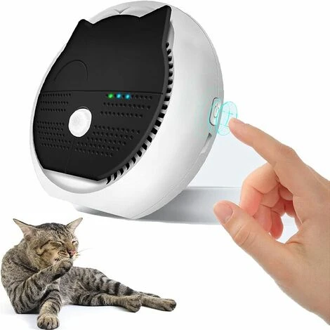 Smart Désodorisant Pour Litière Pour Chats,Batterie 3600mAh Intégrée Alimenté Par USB Désodorisant Pour Toutes Sortes De Boîte De Litière De Chat, 3 Smart Désodorisant Pour Litière Pour Chats,Batterie 3600mAh Intégrée Alimenté Par USB Désodorisant Pour Toutes Sortes De Boîte De Litière De Chat,