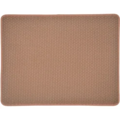 SVKBJROY Tapis Litière Chat Bac à Litière Pour Chats, Imperméable Non Toxique EVA,Double Couche En Nid D'abeille Design (3045cm, Marron)