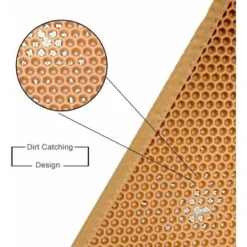 SVKBJROY Tapis Litière Chat Bac à Litière Pour Chats, Imperméable Non Toxique EVA,Double Couche En Nid D'abeille Design (3045cm, Marron) -Pas Cher Toutou Mia Magasin 85580272 5