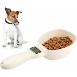 Cuillère Doseuse Pour Chien Cuillère De Pesée Avec écran LCD Convient Aux Croquettes Chien Chat Lapin Oiseau