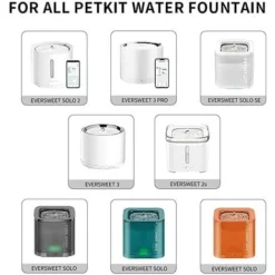 PETKIT Élément Filtrant Distributeur D’Eau Pour Chat Et Chien, 3.0 5 Pièces à Utiliser Sur Les Distributeurs D’Eau EVERSWEET 2.0 & 3.0 & CYBERTAIL -Pas Cher Toutou Mia Magasin 86474627 2