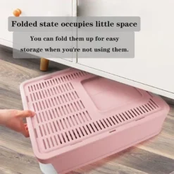 Skecten® Bac Litière Chat XXL: Maison De Toilette Pour Chats Anti Odeur Caisse Litière Fermée Grande Taille Avec Filtre Tiroir Et Pelle 51 X 41 X 38 Cm Rose 9 Skecten® Bac Litière Chat XXL: Maison De Toilette Pour Chats Anti Odeur Caisse Litière Fermée Grande Taille Avec Filtre Tiroir Et Pelle 51 X 41 X 38 Cm Rose -Pas Cher Toutou Mia Magasin 86539137 3