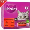 WHISKAS 96 Sachets Fraîcheur En Sauce 4 Variétés Classiques Pour Chat 85g (4x24) -Pas Cher Toutou Mia Magasin 86613891 1