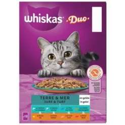 WHISKAS Duo 48 Sachets Fraîcheur En Gelée 4 Variétés Pour Chat 85g (4x12) -Pas Cher Toutou Mia Magasin 86616467 5