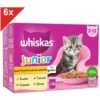 WHISKAS JUNIOR 72 Sachets Fraîcheur En Gelée 4 Variétés Pour Chaton 85g (6x12) 1 WHISKAS JUNIOR 72 Sachets Fraîcheur En Gelée 4 Variétés Pour Chaton 85g (6x12) -Pas Cher Toutou Mia Magasin 86616504 1