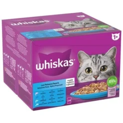 WHISKAS 96 Sachets Fraîcheur En Gelée 4 Variétés Poissons Pour Chat 85g (4x24) -Pas Cher Toutou Mia Magasin 86616511 3