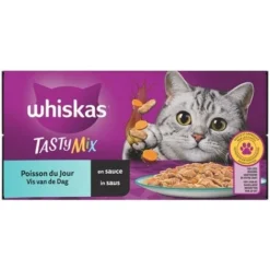 WHISKAS Tasty Mix 72 Sachets Fraîcheur En Sauce 4 Variétés Pour Chat 85g (6x12) -Pas Cher Toutou Mia Magasin 86660671 3