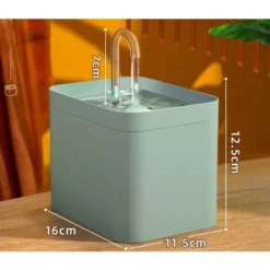 (vert Clair)1pc Fontaine à Eau Pour Chat Filtre Automatique USB électrique Silencieux Fontaine à Eau Pour Chat Bol 1.5L Filtre De Recirculation Pour Chat Fontaine à Eau Fontaine à Eau Pour Animaux De