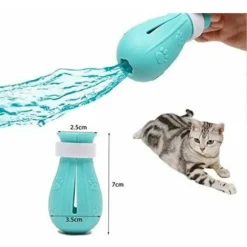 4 Bottes Anti-rayures Pour Pieds De Chat, Beauté En Silicone Et Couvre-pieds De Bain Doux, Chaussures De Protection Réglables Pour Griffes De Chat, Adaptées Au Bain à Domicile (bleu) -Pas Cher Toutou Mia Magasin 87154034 3