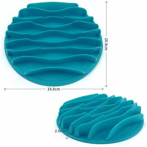 Gamelle Anti-Glouton Pour Chat, Gamelle Anti Glouton Chien, Gamelle D'alimentation Lente, Gamelle Interactive Chat, Gamelle Anteractive, Digestion Lente, Fun Feeder, 19x19x2.8 Cm, Bleu 4 Gamelle Anti-Glouton Pour Chat, Gamelle Anti Glouton Chien, Gamelle D'alimentation Lente, Gamelle Interactive Chat, Gamelle Anteractive, Digestion Lente, Fun Feeder, 19x19x2.8 Cm, Bleu – Image 2