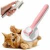 DHKLFA Brosse Chiens Chats, Brosse Autonettoyante Poils Morts Brosse De Toilettage Autonettoyante, Pour Chiens Chats Eliminer Efficacement Des Poils Tomentose Sous-poil Tangles (Rose)