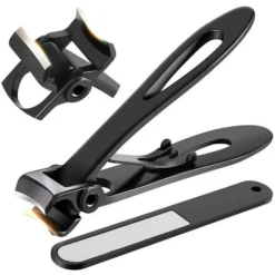 Coupe-ongles Pour Ongles épais - Coupe-ongles Surdimensionnés à Ouverture Large De La Mâchoire Prettydiva, Coupe-ongles Robustes En Acier Inoxydable Pour Ongles épais, Extr - Noir