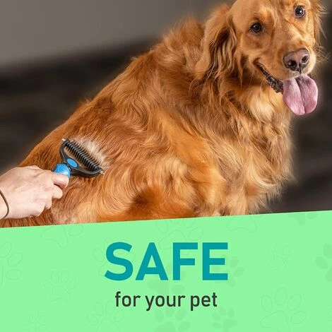 Brosse De Toilettage Pour Animaux De Compagnie - Peigne Double Face Pour Chiens Et Chats, Extra Large, Bleu, Brosse De Toilettage Pour Chiens, Brosse Pour Chiens 7 Brosse De Toilettage Pour Animaux De Compagnie - Peigne Double Face Pour Chiens Et Chats, Extra Large, Bleu, Brosse De Toilettage Pour Chiens, Brosse Pour Chiens – Image 5