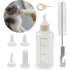 Biberon Chaton, Biberon Chaton Nouveau Né Biberon Chiot Non Sevré,Tétines Et Brosse à Nettoyer (60ml) -Pas Cher Toutou Mia Magasin 88651767 1