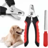 Coupe-Griffes Pour Chien Et Chat Pince à Ongles Coupante Avec Lime à Ongles - Pour L'entretien Des Griffes Pour Les Petits, Moyens Chiens, Chats, Lapins, Cochons D'Inde (Rouge) -Pas Cher Toutou Mia Magasin 88952632 1