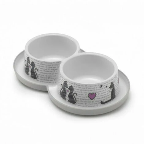 Gamelle Pour Chat Cats In Love Anka Contenance 2 X 350 Ml 3 Gamelle Pour Chat Cats In Love Anka Contenance 2 X 350 Ml