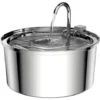 Fontaine à Eau Pour Chat, 3.2L/108oz Fontaine à Eau Automatique En Acier Inoxydable Pour Chien, Pompe Ultra Silencieuse Et 3 Filtres De Remplacement, Convient Aux Chats, Chiens Et Autres Animaux De Co -Pas Cher Toutou Mia Magasin 90534954 1