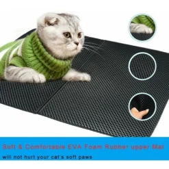 3030CM Tapis De Litière Pour Chat Tapis Pour Bac à Litière étanche Double épaisseur