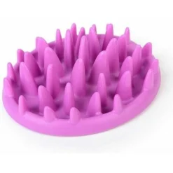 Gamelle Anti-glouton Gamelle Interactif Pour Chien Chat Gamelle Evite Manger Vite (Violet)