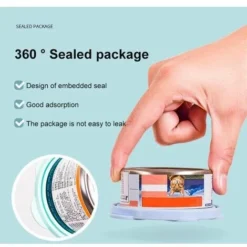 Couvercle De Conservation Portable En Silicone Pour Chien Et Chat 2 En 1 Cuillère À Sceller Les Aliments Pour Animaux De Compagnie Couvercle De Conservation Bol Fournitures Pour Chien (1 Ensemble, Ble -Pas Cher Toutou Mia Magasin 91783619 4