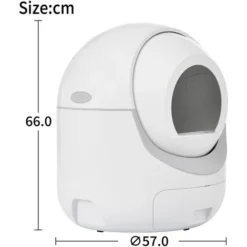 Bac à Litière Autonettoyant Pour Chat, Maison De Toilette Automatique, Pour Tous Les Litière, Contrle APP, Support WiFi Et 2.4G -Pas Cher Toutou Mia Magasin 92133613 4