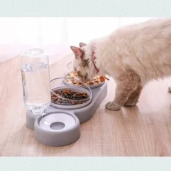 FlkwoH Double Gamelle Chat Surélevée,Inclinable à 15° Bol Pour Chat Anti-Vomissements Bol Pour Animaux De Compagnie 3-en-1 à Stockage D'eau Automatique,Disponible Pour Les Chats Et Les Chiots (grise) 11 FlkwoH Double Gamelle Chat Surélevée,Inclinable à 15° Bol Pour Chat Anti-Vomissements Bol Pour Animaux De Compagnie 3-en-1 à Stockage D'eau Automatique,Disponible Pour Les Chats Et Les Chiots (grise) -Pas Cher Toutou Mia Magasin 92331385 5