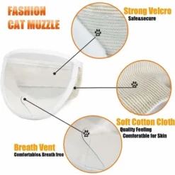 Muselière De Toilettage Pour Chat Protège-dents Respirant Pour Les Chats Pour éviter De Se Mordre -Pas Cher Toutou Mia Magasin 92462882 3
