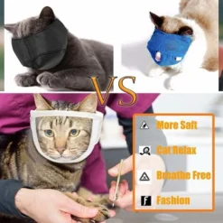 Muselière De Toilettage Pour Chat Protège-dents Respirant Pour Les Chats Pour éviter De Se Mordre -Pas Cher Toutou Mia Magasin 92462882 4