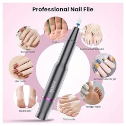 LTS FAFA Coupe-ongles 25000RPM 12 En 1 Coupe-ongles électrique Professionnel Ongles En Gel Vitesse Réglable Cuticule Pédicure Kit D'amélioration Des Ongles Shellac Gel Acrylique Gel Semi-permanent (Gr -Pas Cher Toutou Mia Magasin 92591872 5