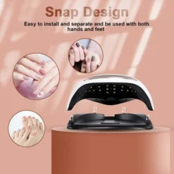 Blue Dream Lampe UV Sèche Ongles, 168W UV LED Séchoir à Ongles Professionnel Automatique, Séchage Rapide, 42 LEDs, Grand LCD Ecran, 4 Minuteries 30/60/90/120s Pour Vernis Semi Permanent, Gel Et Vernis -Pas Cher Toutou Mia Magasin 92842314 4