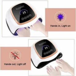 Blue Dream Lampe UV Sèche Ongles, 168W UV LED Séchoir à Ongles Professionnel Automatique, Séchage Rapide, 42 LEDs, Grand LCD Ecran, 4 Minuteries 30/60/90/120s Pour Vernis Semi Permanent, Gel Et Vernis -Pas Cher Toutou Mia Magasin 92842314 5