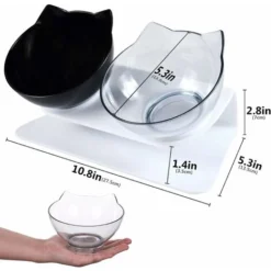 Promotion Double Bol Pour Chat, Gamelle Pour Chat, Inclinable à 15° Double Gamelle Chat Surélevée, Chargeur Pour Animaux De Compagnie à Double Bol Avec Support De Surélevé Pour Chats Et Chiens De Peti 8 Promotion Double Bol Pour Chat, Gamelle Pour Chat, Inclinable à 15° Double Gamelle Chat Surélevée, Chargeur Pour Animaux De Compagnie à Double Bol Avec Support De Surélevé Pour Chats Et Chiens De Peti -Pas Cher Toutou Mia Magasin 93339548 2