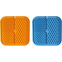 Lot De 2 Coussinets À Lécher Pour Chien Et Chat, Coussinets À Lécher De Qualité Supérieure Avec Ventouses Pour Soulager L'Anxiété Chez Les Chiens.