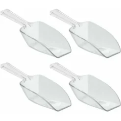 Pelle Cuisine Pour 1/3 De Tasse, Grande Pelle Alimentaire En Plastique, Mesurette En Lot De 4 Pour Doser De La Farine, Des épices Ou De La Lessive, Transparent HA