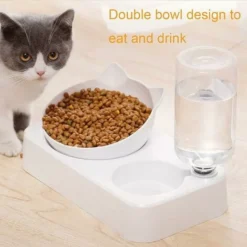 Gamelles Avec Distributeur D'eau Automatique Automatique Bol De Nourriture Distributeur De Croquettes Et Eau Ensemble De Bol D'eau Et De Nourriture Distributeur De Nourriture Eau Pour Animaux 1 Pièce -Pas Cher Toutou Mia Magasin 93563483 2