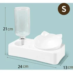 Gamelles Avec Distributeur D'eau Automatique Automatique Bol De Nourriture Distributeur De Croquettes Et Eau Ensemble De Bol D'eau Et De Nourriture Distributeur De Nourriture Eau Pour Animaux 1 Pièce -Pas Cher Toutou Mia Magasin 93563483 3