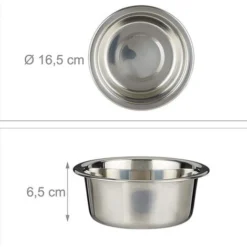 Gamelle Pour Chien Chat Surélevée, Durable Bambou Support Gamelle Chien, Avec 2 Bols En Acier Inoxydable, Vaisselle Et Facile à Nettoyer -Pas Cher Toutou Mia Magasin 93886959 5