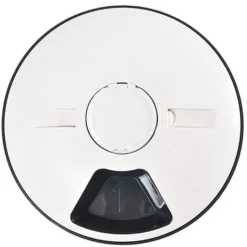 Bol Pour Animaux De Compagnie, Fournitures Pour Animaux De Compagnie Six Trous, Mangeoire Intelligente Avec Minuterie Ustensiles Pour Animaux De Compagnie Mangeoire Automatique Blanc Cassé 30.530.56.4