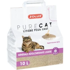 Litière Minérale Agglomérante Légère 10 Litres Soit 7,18 Kg Pour Chat - Zolux -Pas Cher Toutou Mia Magasin 94200159 4