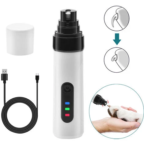 Coupe-ongles Pour Animaux De Compagnie, Coupe-ongles électrique à 2 Vitesses, Polisseur D'ongles Pour Chiens Et Chats, Coupe-ongles Automatique 3 Coupe-ongles Pour Animaux De Compagnie, Coupe-ongles électrique à 2 Vitesses, Polisseur D'ongles Pour Chiens Et Chats, Coupe-ongles Automatique