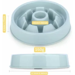 Gamelle D'alimentation Lente Pour Chiens Gamelle Anti Glouton Chat Slow Feeding Antidérapant Une Digestion Lente Prévention Ballonnements (Bleu) -Pas Cher Toutou Mia Magasin 95181692 3