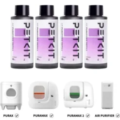 Petkit 4 Recharges Purifiantes Liquide Pour éliminer Les Odeurs PURA MAX Et X 4x50mL
