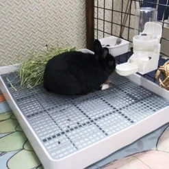 Bac à Litière Pour Lapin Surdimensionné Avec Grille Bac à Litière Pour Chat En Cage Bac à Litière Pour Lapin Surdimensionné -Pas Cher Toutou Mia Magasin 95475217 5