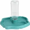 Fontaine à Eau Pour Reptiles, Fontaine à Eau Pour Tortues, Mangeoire à Bol Pour Tortues Distributeur De Nourriture 2 En 1 Accessoire Pour Bol En Plastique Résistant Aux Déversements - Bleu -Pas Cher Toutou Mia Magasin 95476481 1