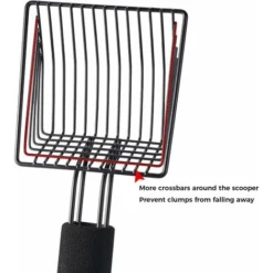 Pelle à Litière En Métal Pour Chat – Pelle Profonde à Tamisage Rapide Avec Poignée Confortable, Conçue Pour Les Propriétaires De Plusieurs Chats. -Pas Cher Toutou Mia Magasin 95505511 3