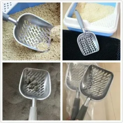 Pelle à Litière Pour Chat, Pelle à Litière En Métal Solide Pour Animaux De Compagnie Pelle à Tamiser Durable Pour Animaux De Compagnie (gris)