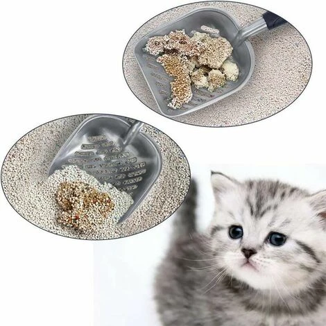 Pelle à Litière Pour Chat, Pelle à Litière En Métal Solide Pour Animaux De Compagnie Pelle à Tamiser Durable Pour Animaux De Compagnie (gris) 5 Pelle à Litière Pour Chat, Pelle à Litière En Métal Solide Pour Animaux De Compagnie Pelle à Tamiser Durable Pour Animaux De Compagnie (gris) – Image 3