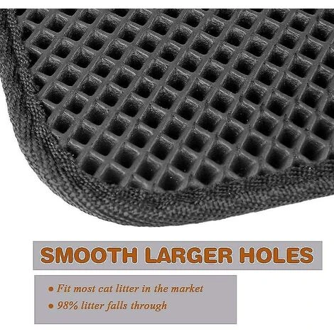 Litière Pour Chat. Tampons Pièges à Eau Et à Urine. Nid D'abeille Double Couche. Tapis Pour Animaux De Compagnie En EVA. Chat Et Chien Se Frottant Le Tapis De Pied 40x50cm 4 Litière Pour Chat. Tampons Pièges à Eau Et à Urine. Nid D'abeille Double Couche. Tapis Pour Animaux De Compagnie En EVA. Chat Et Chien Se Frottant Le Tapis De Pied 40x50cm – Image 2