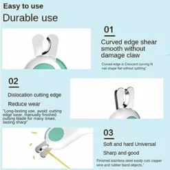 Coupe-ongles Et Coupe-ongles Chat Lapin Chien Avec Lumière Pour éviter De Surcouper Outil De Toilettage Professionnel Pour Petits Animaux Coupe-ongles (Bleu) -Pas Cher Toutou Mia Magasin 95919514 3