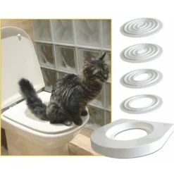 Kit De Formation Pour Les Chats. Apprenez à Votre Chat à Utiliser Les Toilettes En 5 Petites étapes.